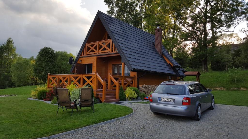 Vonkajšia záhrada v ubytovaní Domek w Bieszczadach