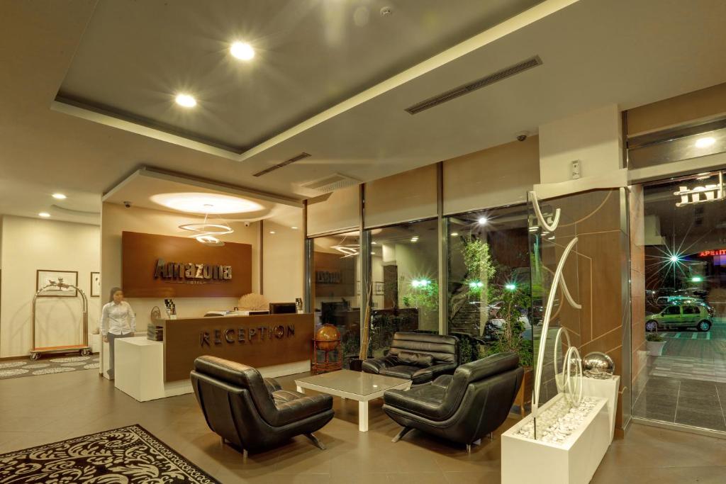 Posezení v ubytování Amazona Hotel