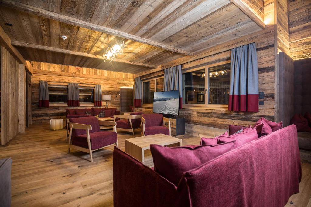 Część wypoczynkowa w obiekcie Stadl Lofts Plattenalm - Premiumchalets - Zillertal - Tirol - Salzburg
