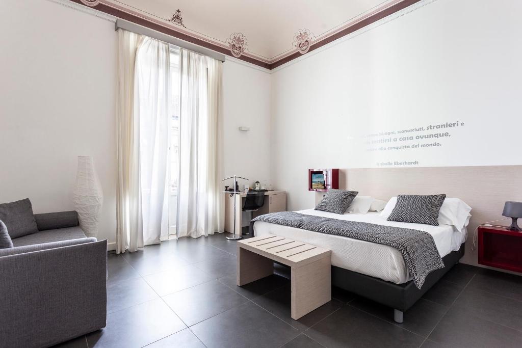 Postel nebo postele na pokoji v ubytování Nostos rooms & Apartments