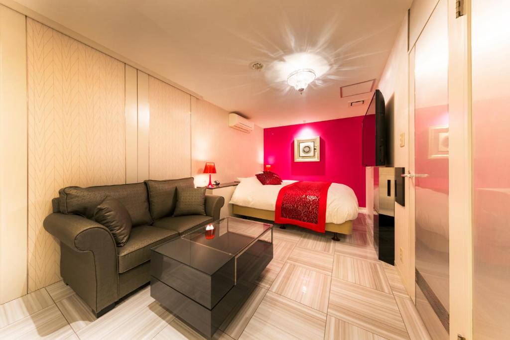 Posezení v ubytování Hotel Eldia Modern Kobe(Adult Only)