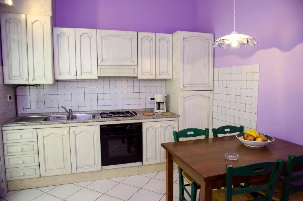 Kuchyň nebo kuchyňský kout v ubytování Residence Tourist