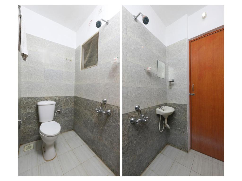 Koupelna v ubytování Maruthi Residency