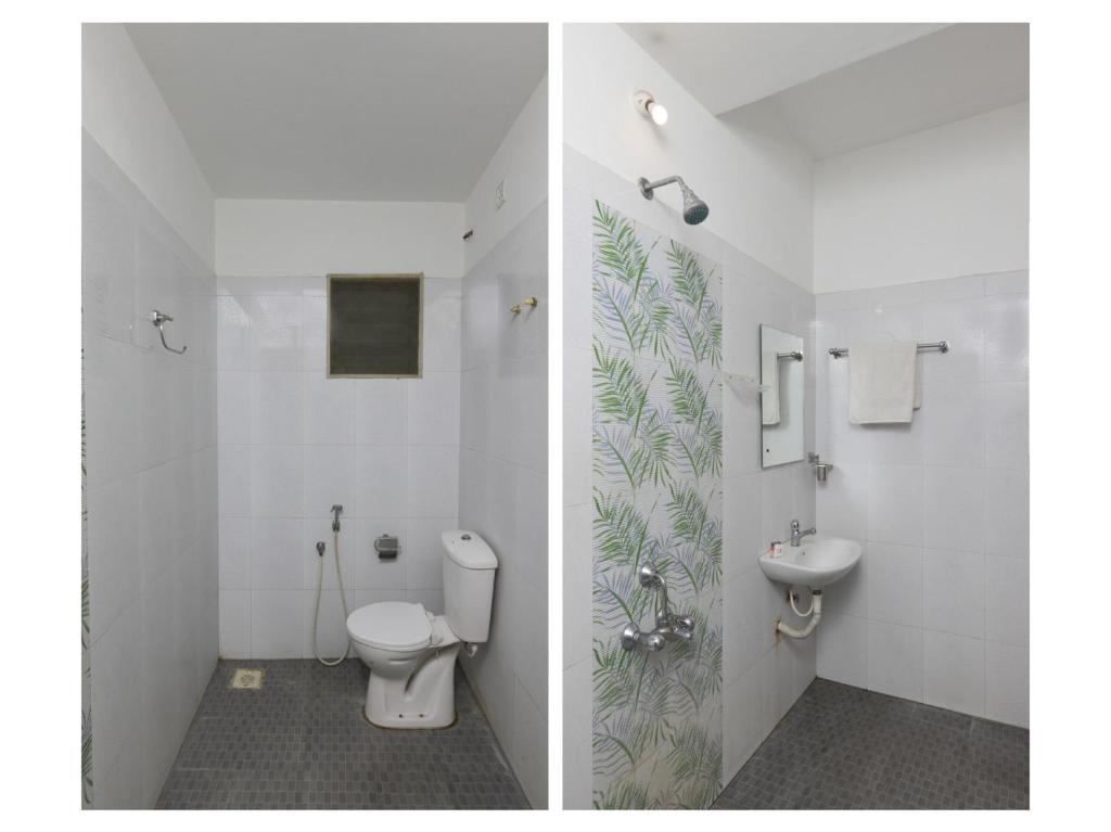 Koupelna v ubytování Maruthi Residency