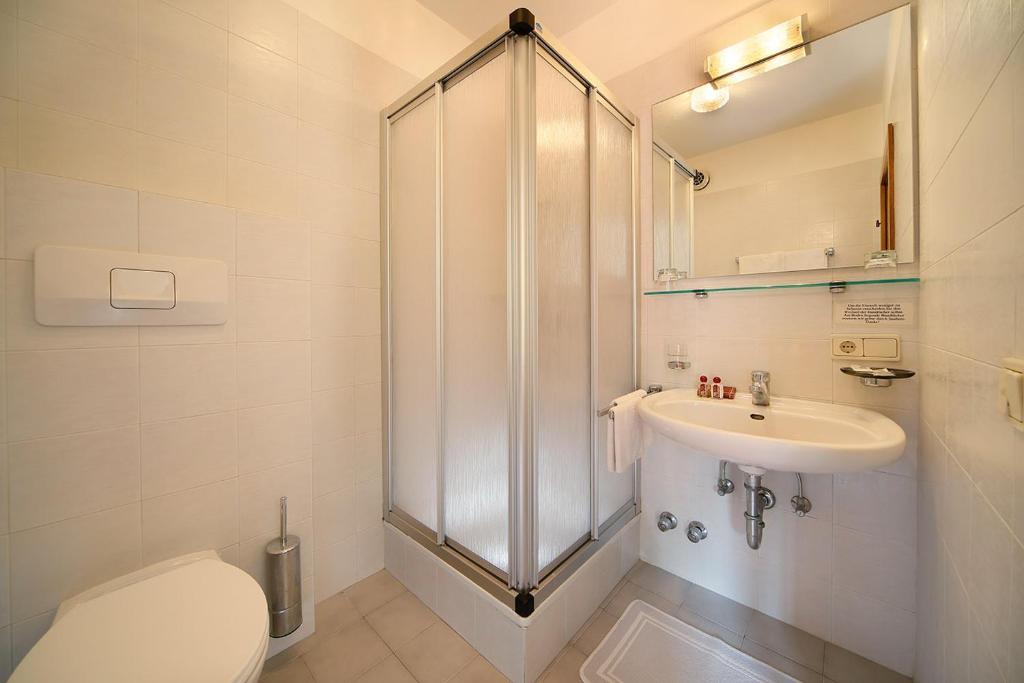 Koupelna v ubytování Hotel Sigmundskron