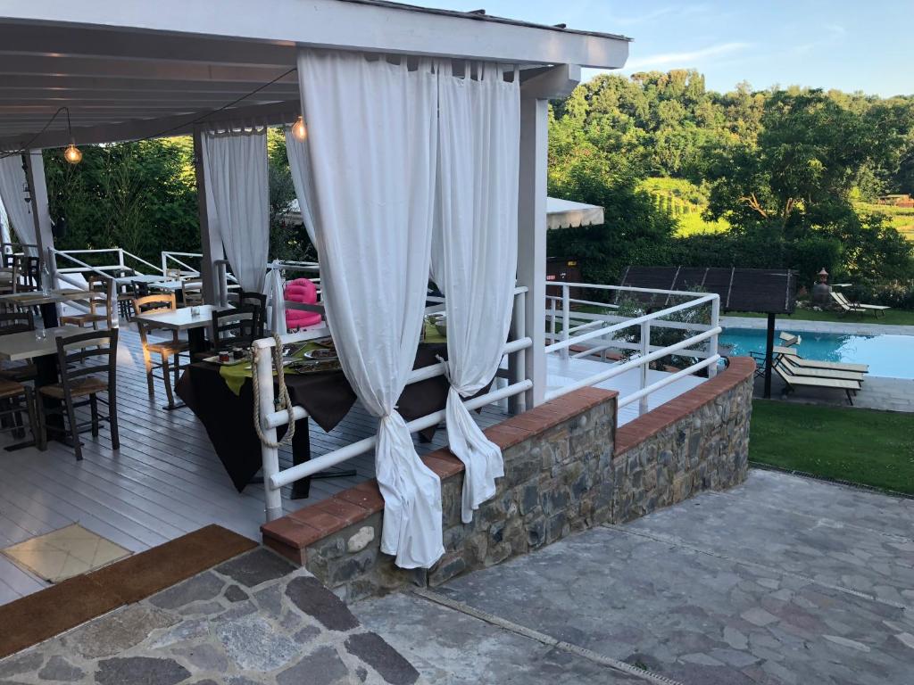 Balkón alebo terasa v ubytovaní Agriturismo Villa Le Vigne