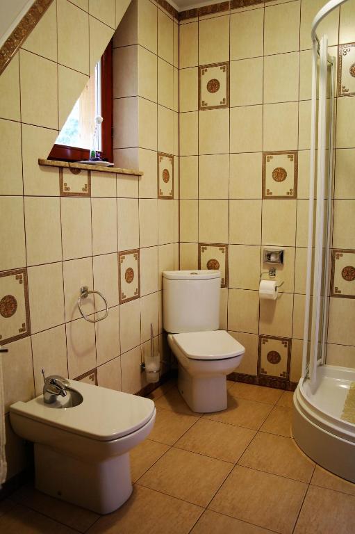 Koupelna v ubytování Villa Iris