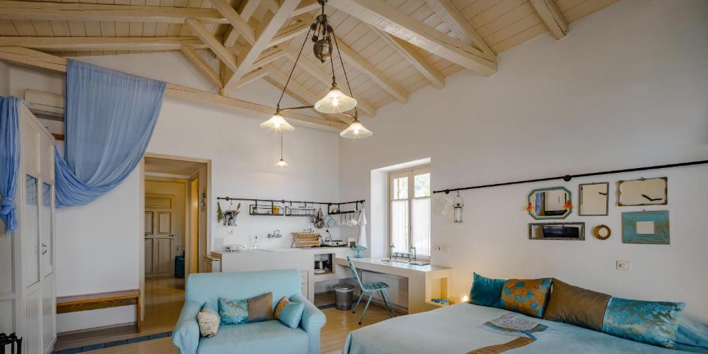 Posezení v ubytování Mazaraki Guesthouse