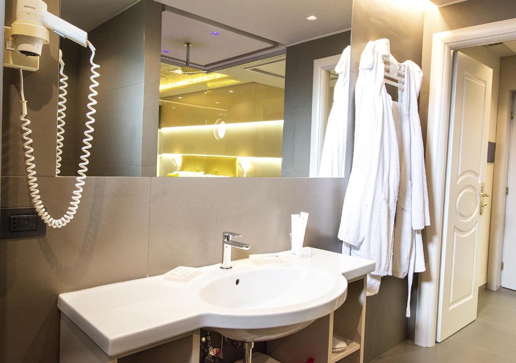Koupelna v ubytování Hotel Miramare