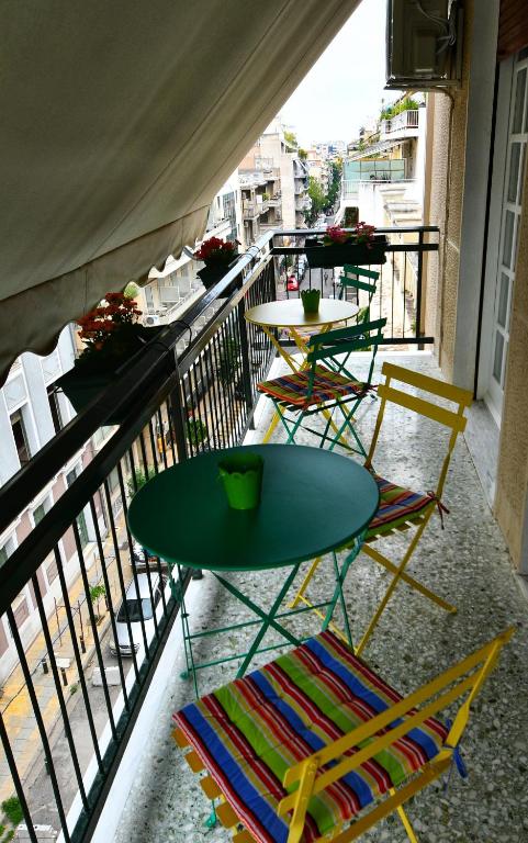 Balkón alebo terasa v ubytovaní Top Koukaki Location 3rd floor 2bdr