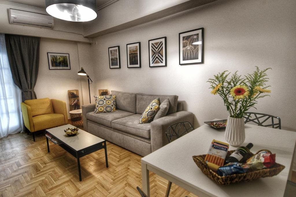 Posedenie v ubytovaní Top Koukaki Location 3rd floor 2bdr