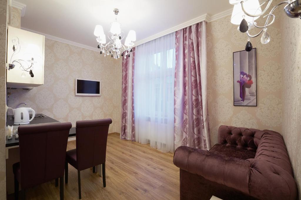 Posezení v ubytování Lviv Apartments