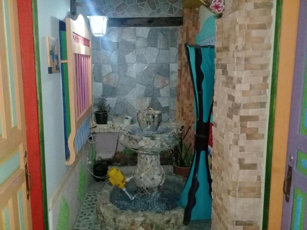 Koupelna v ubytování Hotel Atenas Jericó
