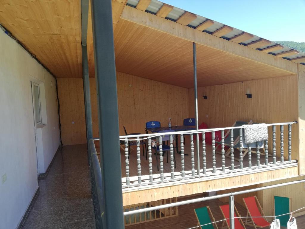Balkón nebo terasa v ubytování Guest House Khergiani