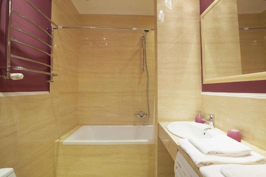 Koupelna v ubytování Lviv Apartments