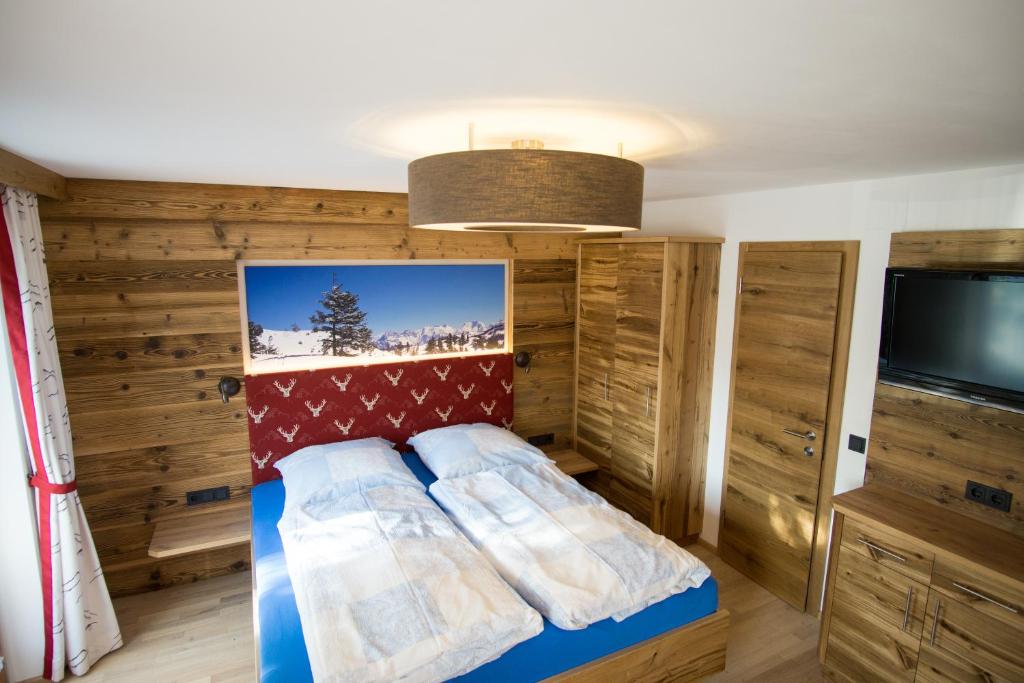 Postel nebo postele na pokoji v ubytování Haus Zauner