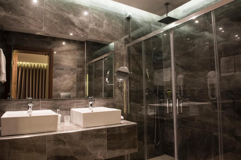 Koupelna v ubytování Mistral Hotel
