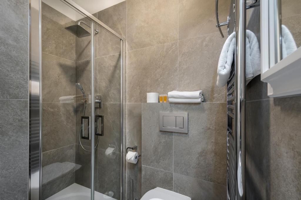 Koupelna v ubytování Apartmány Arte