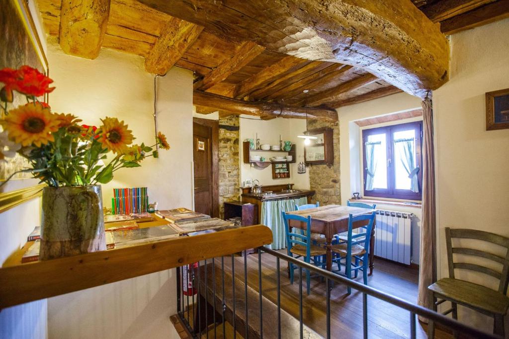 Posezení v ubytování B&B Le Due Volpi