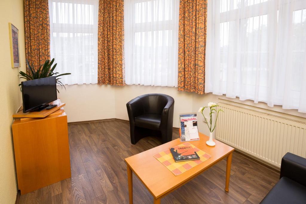 Posezení v ubytování Hotel garni Harzer Hof