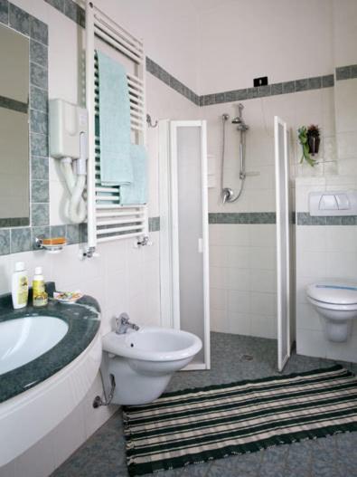 Koupelna v ubytování Hotel Verdemare