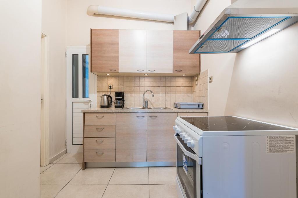 Kuchyň nebo kuchyňský kout v ubytování Victoria Familia Apartments