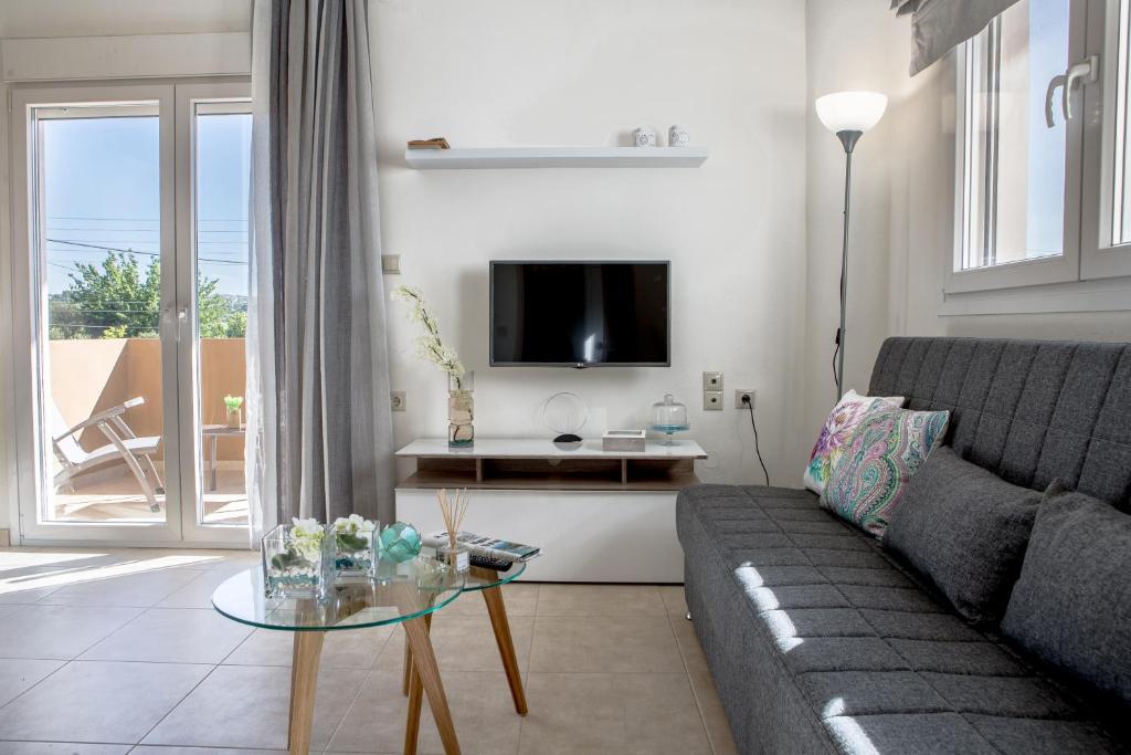 TV a/nebo společenská místnost v ubytování Veranta Flat