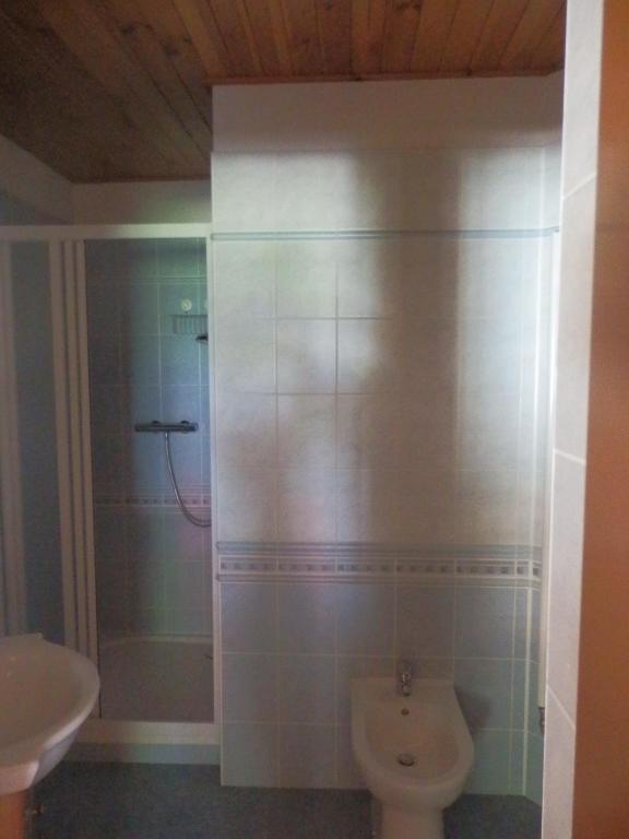 Koupelna v ubytování Pension Cortina