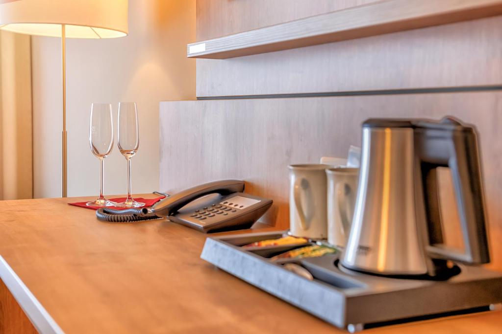 Nápoje v ubytování Hotel & Pension Traumblick