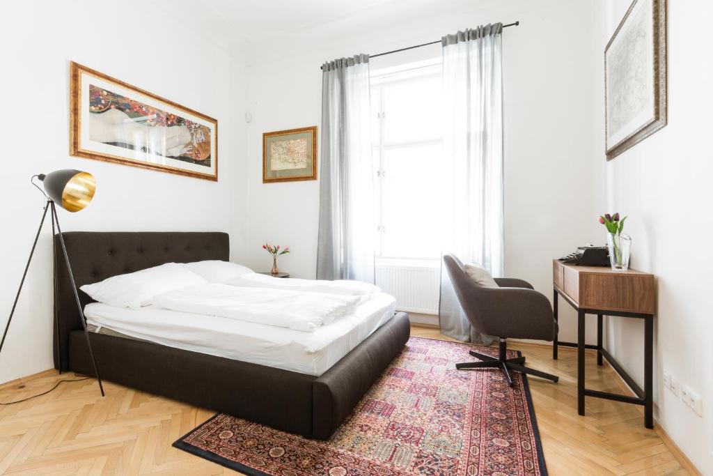 Postel nebo postele na pokoji v ubytování Central Riverside Apartments