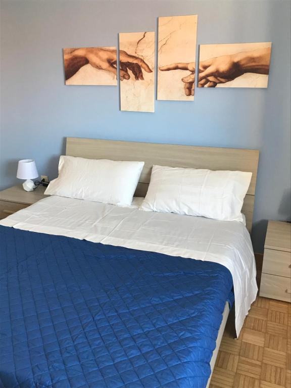 Postel nebo postele na pokoji v ubytování Alla Pieve
