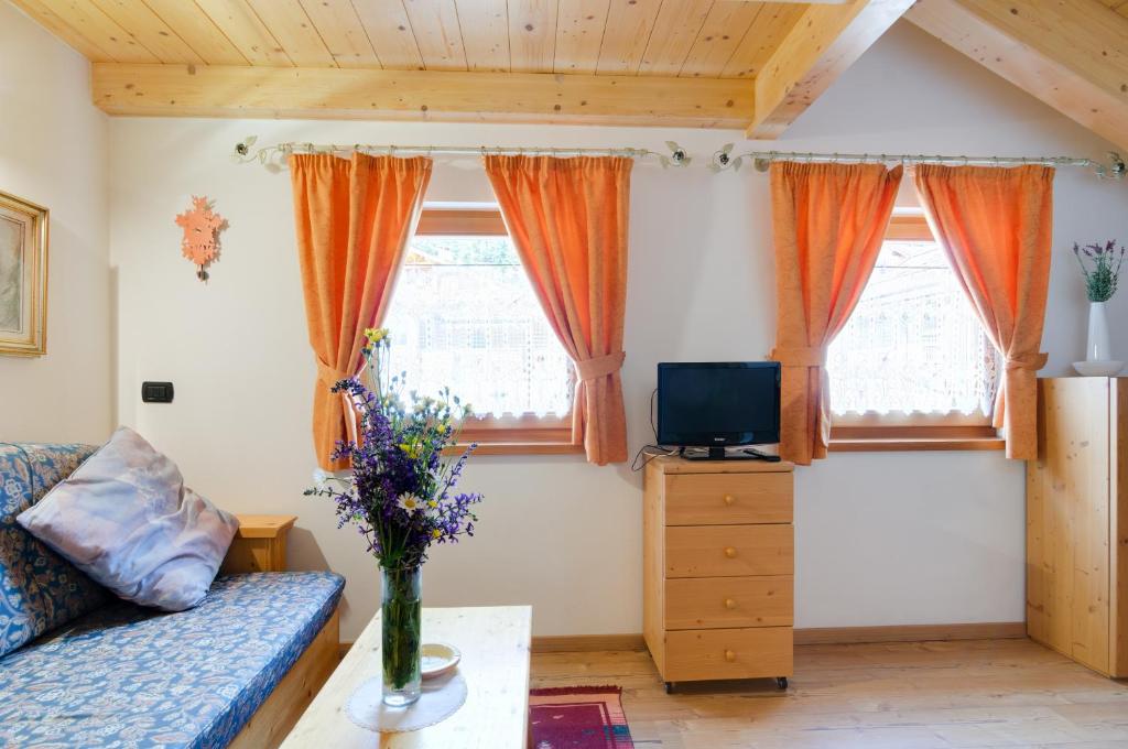 TV a/nebo společenská místnost v ubytování Cianbolpin Guesthouse