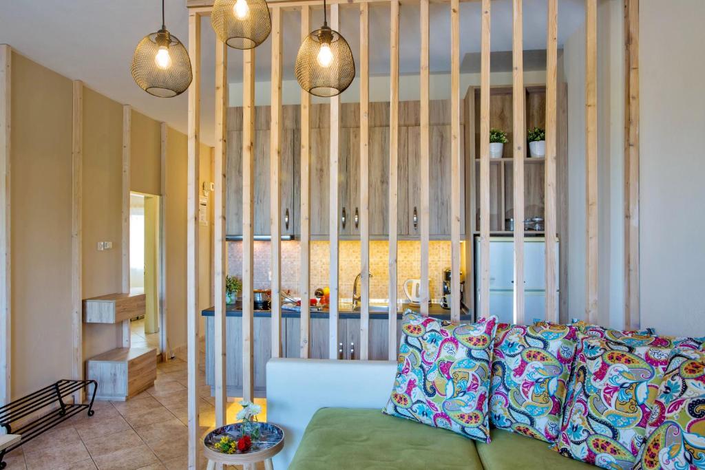 Posezení v ubytování Golden Suites
