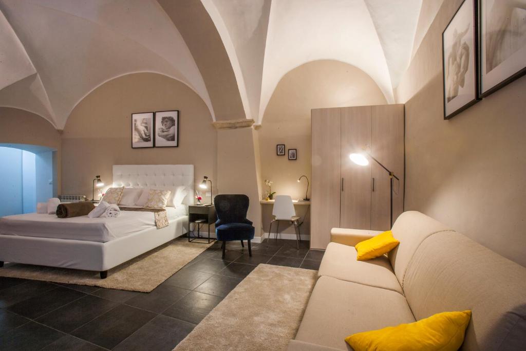Posteľ alebo postele v izbe v ubytovaní Suite 21 - Piazza Navona