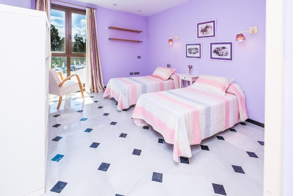 Posteľ alebo postele v izbe v ubytovaní Casa Vejer en alto