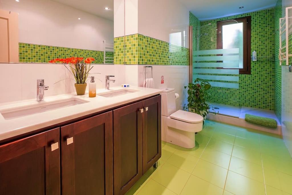 Kúpeľňa v ubytovaní Casa Vejer en alto