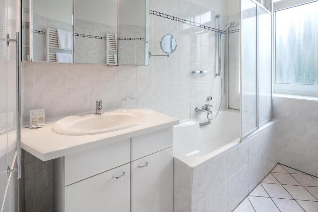 Koupelna v ubytování Hotel Bad Minden