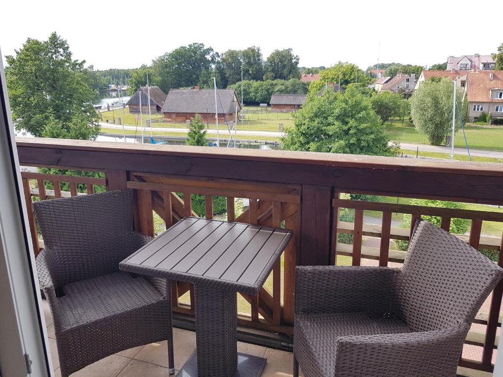Balkón alebo terasa v ubytovaní Apartament VIP Vęgoria