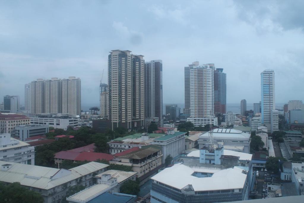 Nespecifikovaný výhled na destinaci Manila nebo výhled na město při pohledu z hotelu
