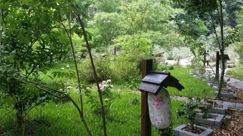 Zahrada ubytování Bright Moon Homestay