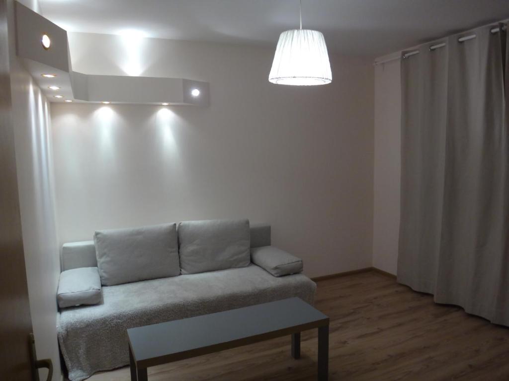 Svetainės erdvė apgyvendinimo įstaigoje Cosy apartment Visaginas