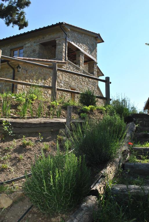 Zahrada ubytování B&B Lavanda e Rosmarino
