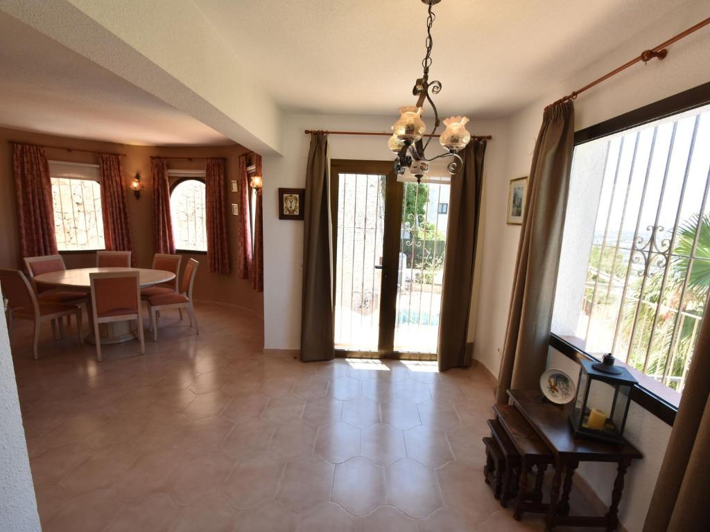 A seating area at Villa with private pool in Benitachell