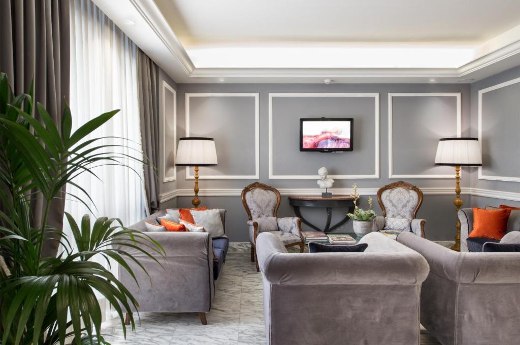 Posezení v ubytování Hotel Rapallo