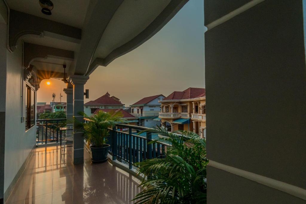 Balkón nebo terasa v ubytování Bokre Angkor Hostel