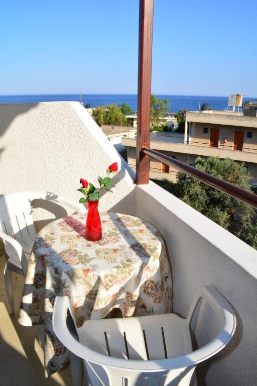Balkón alebo terasa v ubytovaní Voula Apartments