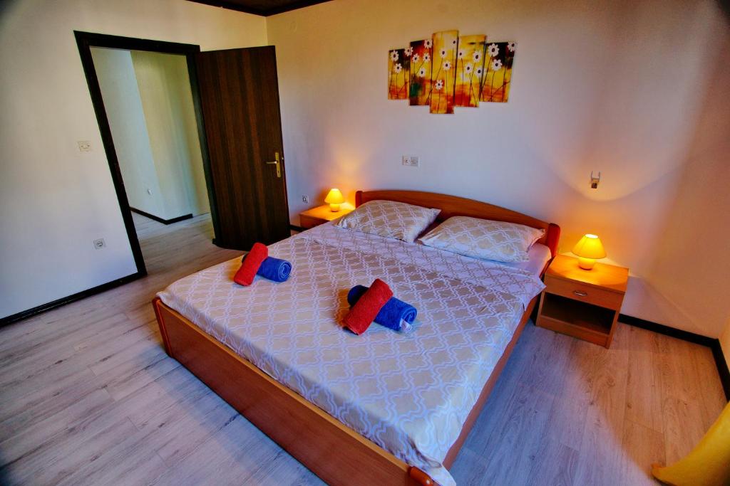 Posteľ alebo postele v izbe v ubytovaní Amazing sea views Veglia house