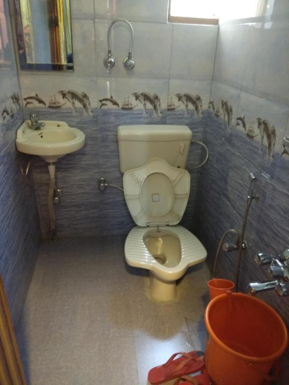 Koupelna v ubytování Hotel Jannat
