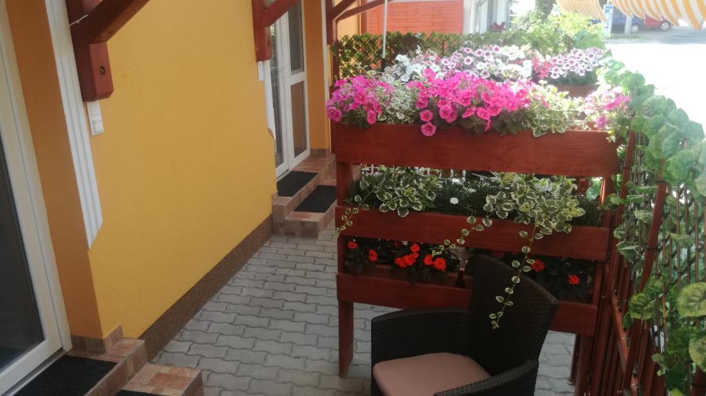 Vonkajšia záhrada v ubytovaní Kéri Vendégház