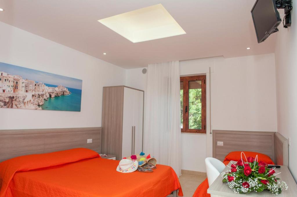 Letto o letti in una camera di Albergo San Giorgio